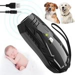 Bubbacare Anti Dog Barking Device, Ultrasonic Handheld Dog Bark Deterrent, Portable & Rechargable Dog Training Aid Device, 5M Effective Range Anti Barking Device for Small