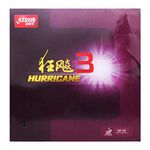 DHS Hurricane 3 Table Tennis Rubber Sheet Ping Pong Rubber (Red, 2.2)