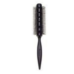 Denman Curling Vented Barrel Round Hair Brush with Nylon Bristles for Fast Drying, Volume and Creating Movement in the Hair, Black, D300