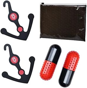 Fit Home Gyms - Acrylic Shoe Hangers Kit - For Peloton Bike, Bike+ - Shoe Refreshers + Cary-Case - Accessories for Peloton