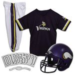 Franklin Sports NFL Minnesota Vikings Youth Licensed Deluxe Uniform Set, Large