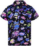 King Kameha Funky Hawaiian Shirt, BoomBang, monopurple, XL