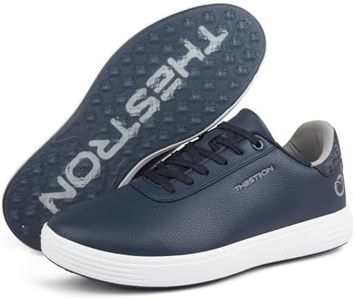 Zakey Spikeless Golf Shoes Men Professional Golf Foowears Luxury Walking Footwears for Golfers Outdoor (10,Blue)