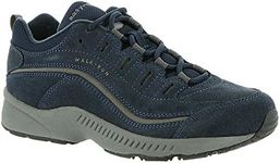 Easy Spirit Women's Romy Sneaker, Navy Suede, 8.5 Wide