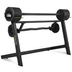 The Cube Club PowerBar Pro 80Lbs | Adjustable barbell set with Stand | Straight Bar & Ez Bar | Home workout barbell for Men & Women (12 Month Warranty)