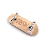 SPITBOARDS 36mm Fingerboard Complete Wood Pro Set-Up (Pre-Assembled, Handcrafted 5-Layers), 36 mm Pro Trucks, CNC Bearing Wheels, Lasered Foam Grip Tape (Lasered Deck Size: 36 x 96 mm), 'Maple Wood'