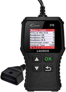 LAUNCH OBD2 Scanner Engine Fault Code Reader, CR319 Code Reader Scanner, CAN Diagnostic Scan Tool Supports DTC Lookup, Mode6 O2 Sensor for OBDII Protocol Cars Since 1996 Black