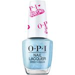OPI Nail Lacquer, Opaque Pearl Finish Blue Nail Polish, Up to 7 Days of Wear, Chip Resistant & Fast Drying, OPI <3 Barbie Limited Edition Collection, Yay Space, 0.5 fl oz