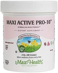 Maxi-Health Active Pro-10 - Non Dairy Probiotic - Healthy Digestive Flora - 2 Ounce Powder - Kosher