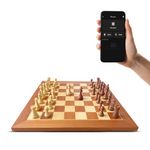 Chessnut Pro Electronic Chessboard Set, Luxury Play with All Wooden Chess Pieces Recognition - 55cm Tournament Size Board Set with Wooden Pieces