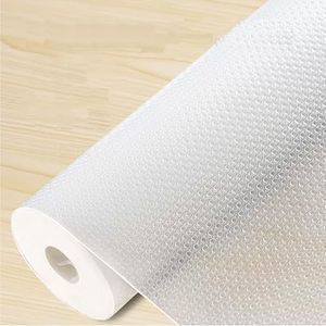 Drawer Liner, 60cm x 500cm Non Slip Shelf Liner,Clear Non Adhesive Cupboard Kitchen Drawer Liners,Plastic EVA Protector Mat for Storage Drawers, Kitchen,Pantry Shelf,Cabinet