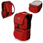 NFL Zuma Insulated Cooler Backpack, Red, Tampa Bay Buccaneers
