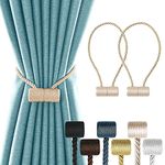 2pcs Curtain Tiebacks - Curtain Holdbacks Modern Strong Upgraded 16inch 2021 New Twisted Handmade Rope Holdback Style Decorative Drapery Tie Backs for Home Office Window Draperies (Beige)