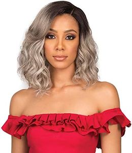 (1B OFF BLACK) - Bobbi Boss Premium Synthetic Lace Part Wig - MLP0012 Nya Faith