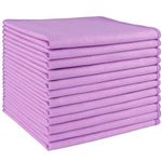 HOMEXCEL Microfibre Glass Cleaning Cloths 12 PK, Lint Free Streak Free, Reusable Cleaning Cloth for Cleaning Windows, Glasses, Mirrors, Screens, Stainless Steel, and More Purple-30X30 CM