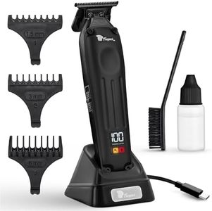 Fagaci Hair Trimmer for Men, Zero Gap Cordless Beard Trimmer, T Blade Liner