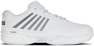 K-Swiss Men's Hypercourt Express 2 HB Tennis Shoe, White/Black, 7.5 M