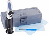 Erma Hand Refractometer 45-82% Brix Professional Grade Optical Hand Held Refractometer, Sugar Type for Syrup, Jelly, Jam Low Volume, 45-80° Brix Range, 0.2° Brix Division