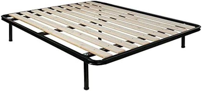 Comprarredo Rete ortopedica matrimoniale a doghe verticali misure 160 x 190 cm, resistentissima rete a tavole in legno massello con 5 piedi e triplo supporto