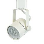 Direct-Lighting H System Daylight White 6000K GU10 LED Track Lighting Head - 7.5W LED Bulb 50154L White