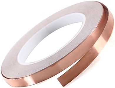 skycabin 10mmX25m Copper Foil Tape with Double-Sided Conductive Adhesive for Bass&Guitar EMI, RF Shielding, Crafts, Paper Circuits,Electrical Repairs, Grounding