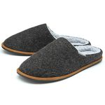 Dunlop MENS JULIAN MULE SLIPPERS MTO - Dark Grey - UK 9