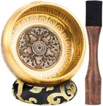 Tibetan Singing Bowl Set — Meditation Sound Bowl Handcrafted in Nepal for Yoga, Chakra Healing, Mindfulness, and Stress Relief — Self-Care Spiritual Gifts for Women and Men