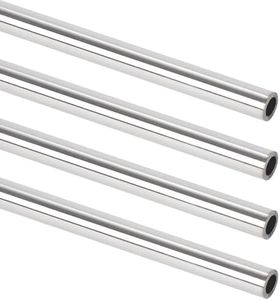 A-KARCK 1/2" OD 304 Stainless Steel Tube, Round Straight Steel Pipe Metal Tubing 12" Length 1mm Wall Thickness 4PCS