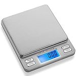 Smart Weigh Digital Pro Pocket Scale 500g x 0.01 grams,Jewelry Scale, Coffee Scale, Food Scale with Tare, Hold and PCS function, 2 Lids Included, Back-Lit LCD Display
