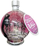 Illuminating Disco Ball Gin Liqueur - Pink Cherry Flavoured Gin Light Up Globe Bottle with Edible Silver Leaf Flakes. Perfect Secret Santa Gifts for Her, Gifts for Him or Birthday Gifts