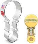 Baby Rattle Cookie Cutter 4.5" Made