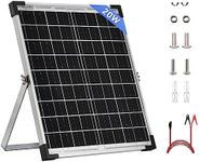 SARONIC 20W Solar Panel High-Efficiency Monocrystalline Module PV Power Charger 12V Solar Panels for Home, Sheds, Motorhome, Boat, Caravan, Campervan, Camping and Other Off-Grid Applications