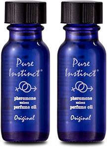 Pure Instinct (2-Pack - The Original Pheromone Infused Essential Oil Perfume Cologne - Unisex Attracts Men and Women - TSA Ready