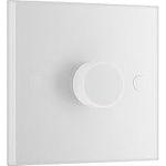 BG Electrical 981-0J Single Round Push Button Intelligent Dimmer Light Switch, White Moulded, Square Edge, 2-Way, 8.8 cm*4.6 cm*8.6 cm