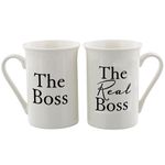 Amore WG525 The Boss and The Real Boss by Amore Pair of China Mugs