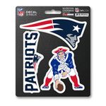 FANMATS 60961 New England Patriots 3 Piece Decal Sticker Set