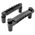 Musiclily ABR-1 Style Tune-o-matic Bridge and Tailpiece Set for Les Paul Style Electric Guitar,Black