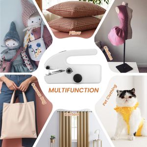 Mini Handheld Electric Sewing Machine – Portable, Fast Stitch, White