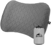 Outskirt Inflatable Camping Pillow, 2 in 1 Removal Inflatable Pillow for Backpacking Camping, Ultralight and Portable Camping Pillows for Traveling, Neck Pillows for Hiking Travel (Grey)