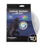 Nite Ize Flashflight LED Dog Discuit - Best Dog Flying Disc For All Hours of Play - With Long-Lasting LED Light, 1-Pack Multi-Colored Disc-O