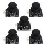 SING F LTD 5 Pcs Dual Axis Button JoystickGame Joystick Control Stick Sensor Joystick Electronic Building Blocks Compatible with A/rduino Compatible with PS2