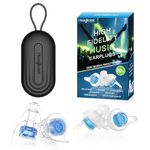 Hearprotek Concert Ear Plugs, 2 Pairs High Fidelity Musician Ear Plugs for Concerts (Azure Blue)
