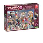 Wasgij Retro Destiny 7, Rock around the Clock - 1000 Piece Jigsaw Puzzles for Adults - Challenging & Brainteasing Adults Jigsaw Puzzle - Puzzle the Future - 100% Recycled Cardboard - 1000pcs - Jumbo