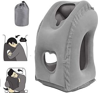 DAWNTREES Inflatable Travel Pillow, Plane Pillow, Neck Support for Airplane,Neck Pillow Inflatable for Sleeping, Comfortably Support Head, Neck and Lumbar,Travel Essentials