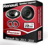 Clio Speaker upgrade Front Door Pioneer car speakers 6.5" 17cm + Pods 300W