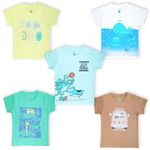 YUV Infant Baby Boys & Girls Cotton Printed Multicolor Half Sleeve Regular Fit T Shirts - 18 To 24 Months Babies, Pack Of 5, 18-24 Month