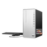 HP Pavilion Desktop, AMD Ryzen 3 5300G Processor, AMD Radeon Graphics, 8 GB RAM, 256 GB SSD, Windows 11 Home (TP01-2009, Natural Silver)