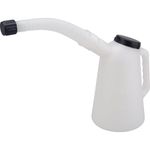 Draper 1L Measuring Jug | Flexible Spout | Metric and US Imperial Graduations | Compatible With Fuels and Most Acids | 43963, Blue