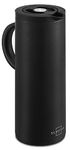 SILBERTHAL Thermal Carafe 1L - Vacuum jug for Hot and Cold Drinks - Insulated Coffee Pot - Black