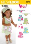 New Look Sewing Pattern 6578: Toddler Dresses, Size A, Multi-Colour Colour, A (1/2-1-2-3-4)